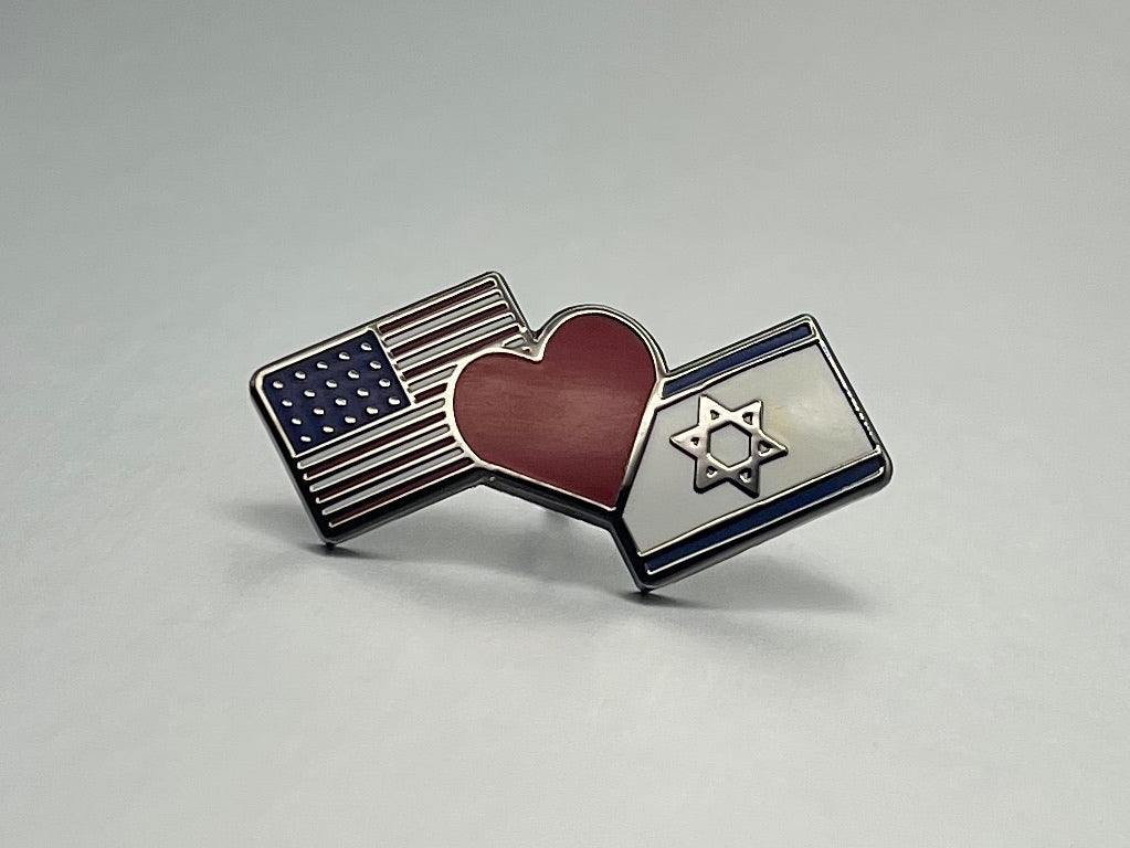 Tel Aviv lapel pin featuring a vibrant design, representing the iconic city in Israel